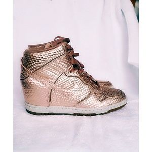 Nike snake skin sneaker wedges